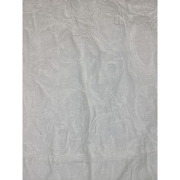 Lungo L'Arno Womens M Embroidered Top 100% Linen, Beachy Feminine Made In Italy - Picture 3 of 12